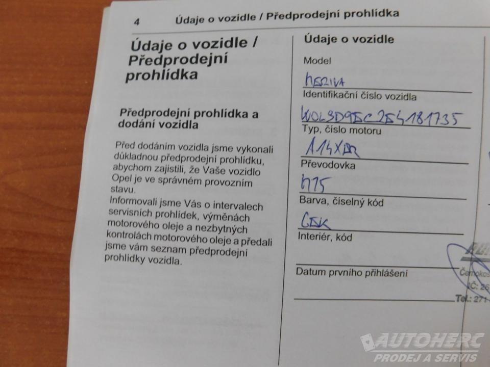 Opel Meriva 1.4 i  1.MAJ ČR