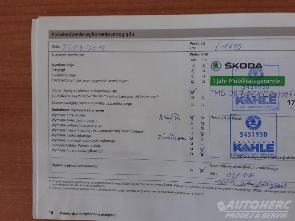 Škoda Octavia KOMBI 1.2 TSi