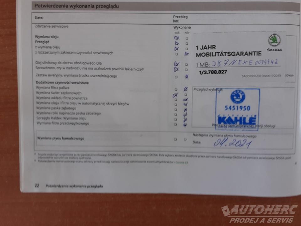 Škoda Octavia KOMBI 1.2 TSi