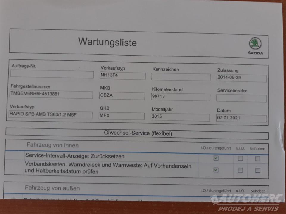 Škoda Rapid 1.2 TSi Ambiente
