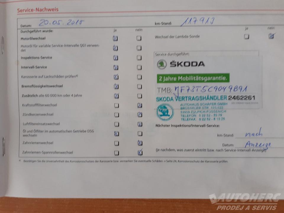 Škoda Superb KOMBI 2.0 TDi DSG
