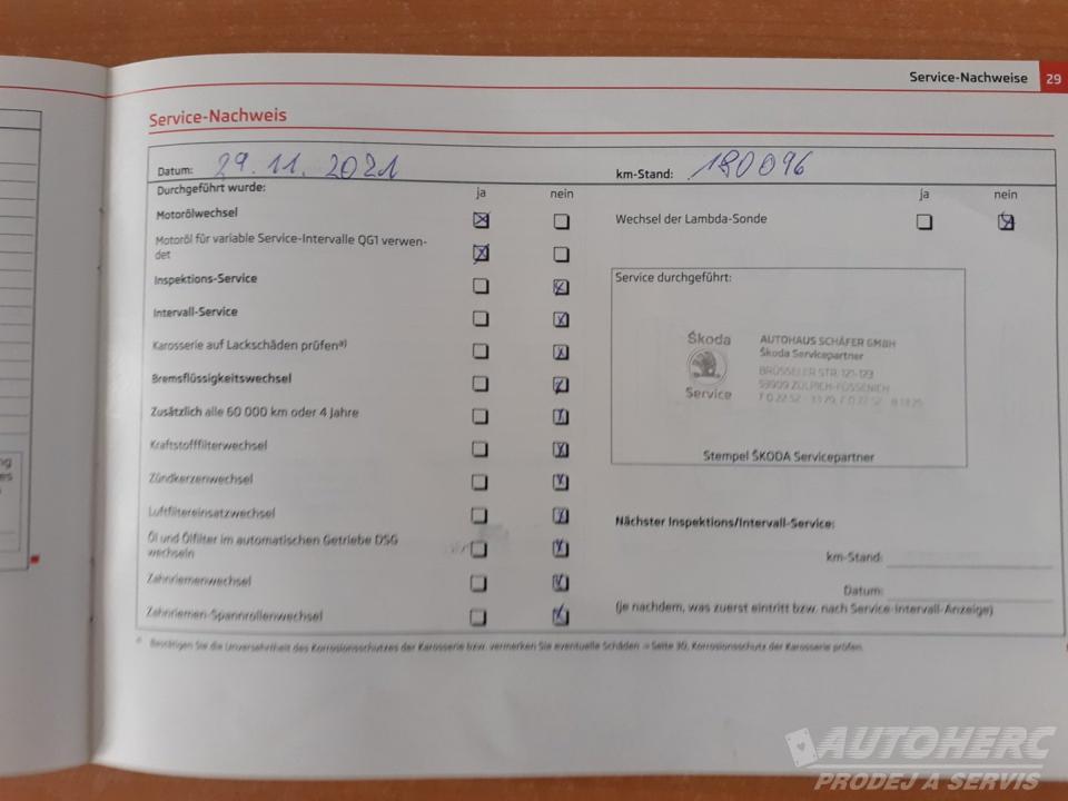 Škoda Superb KOMBI 2.0 TDi DSG