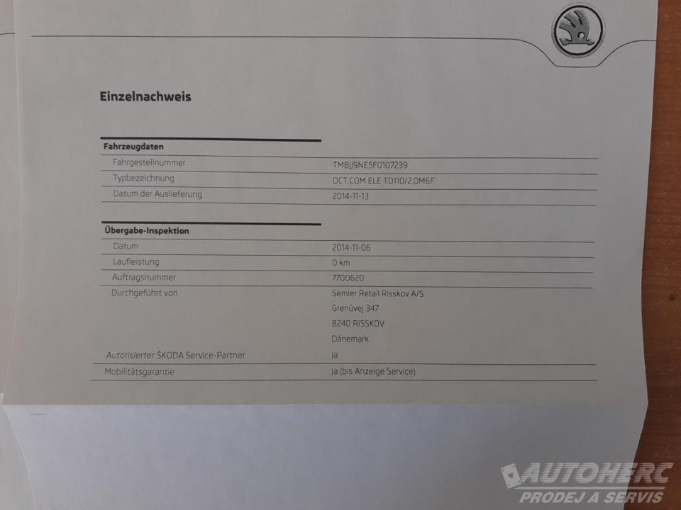 Škoda Octavia III Kombi 2.0 TDi 110kW