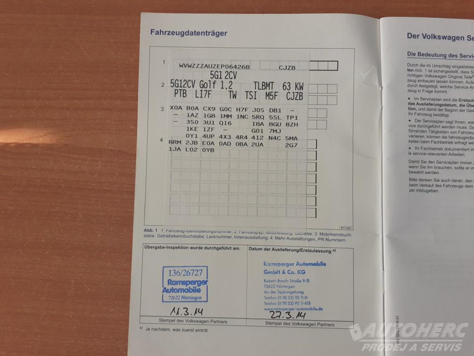 Volkswagen Golf 1.2 TSi  PO SERVISE !