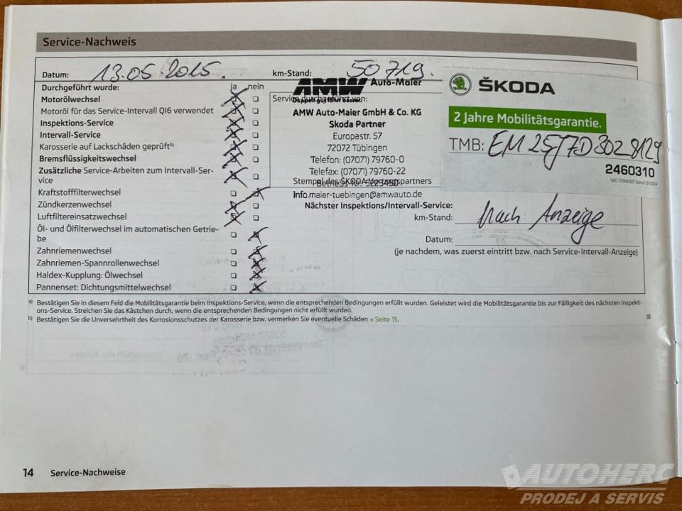Škoda Fabia II 1.2 TSi 1.MAJ