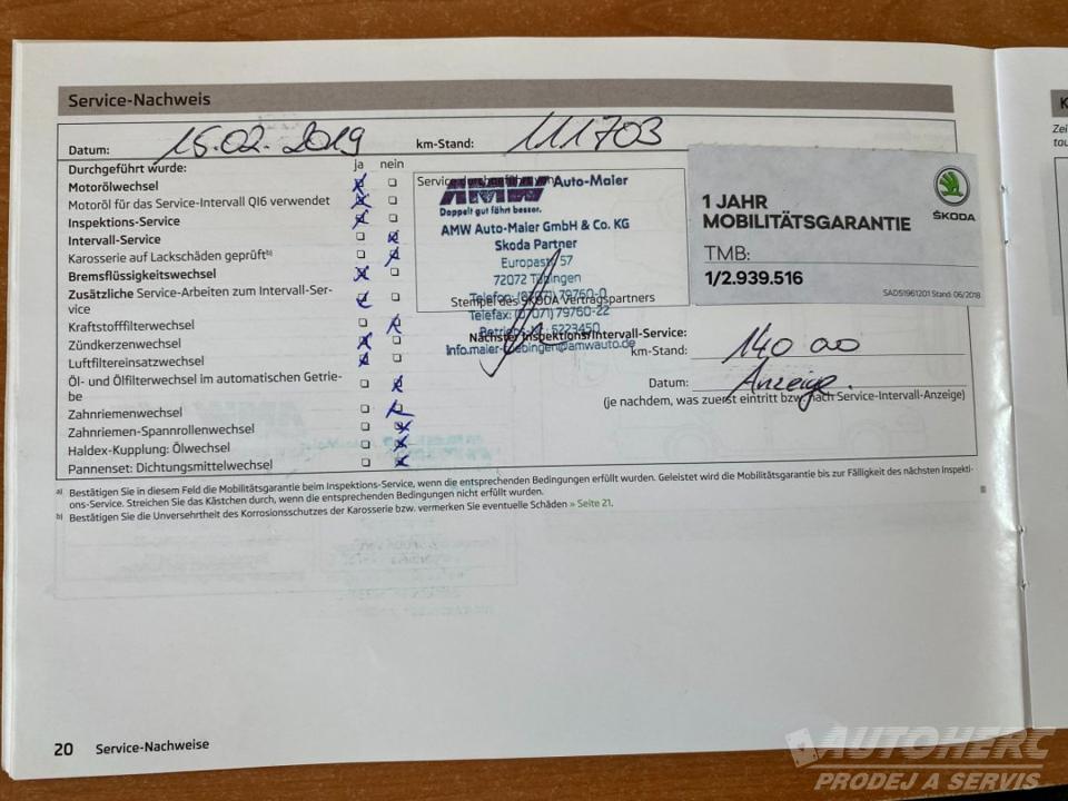 Škoda Fabia II 1.2 TSi 1.MAJ