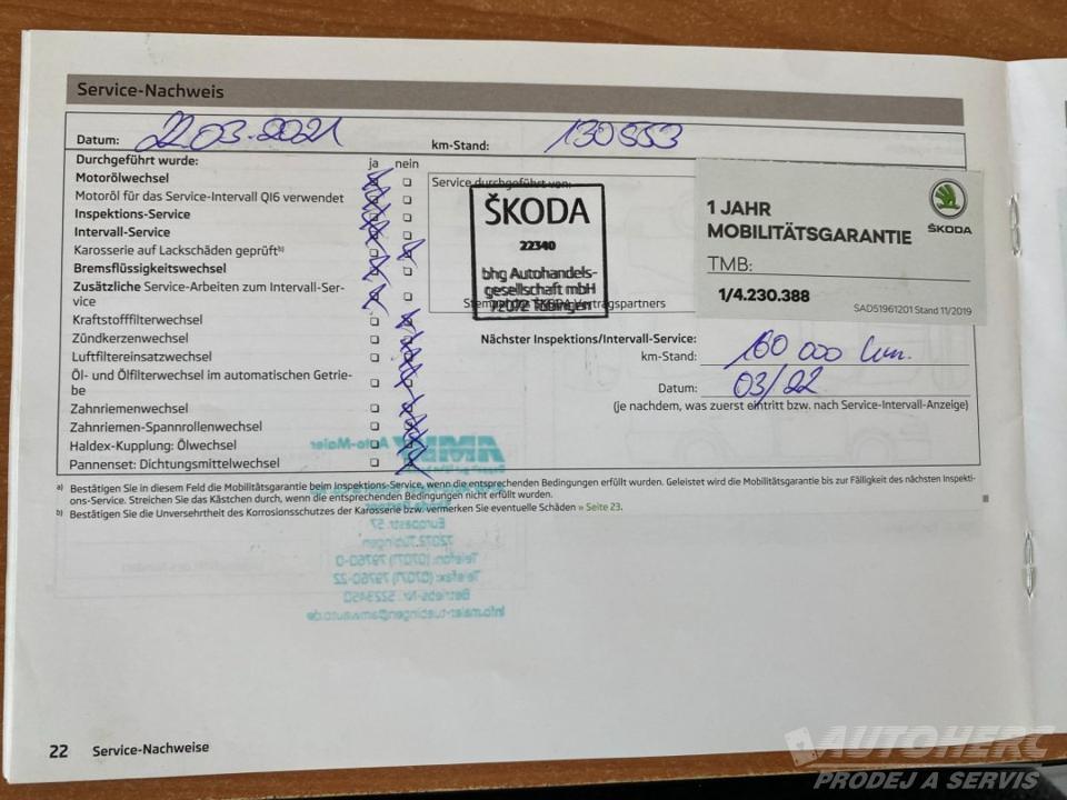 Škoda Fabia II 1.2 TSi 1.MAJ
