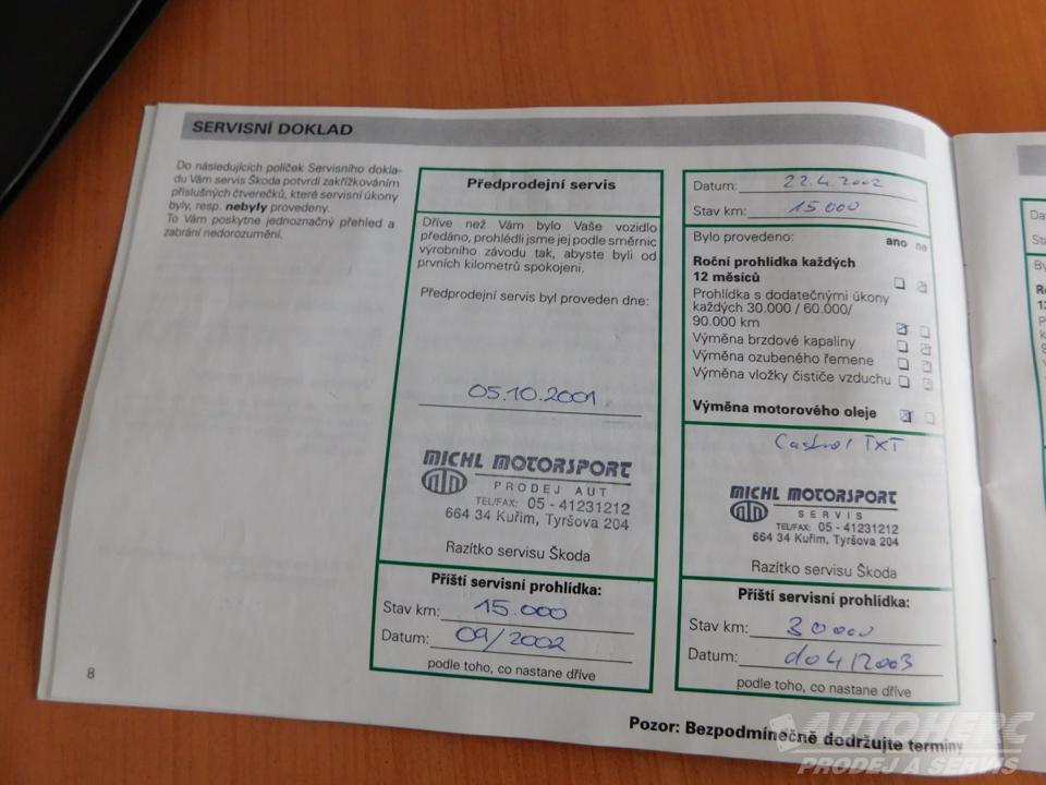 Škoda Fabia Kombi 1.4 MPi