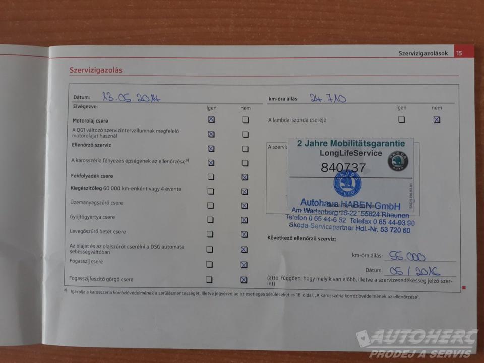 Škoda Octavia KOMBI 1.4 TSi 1.MAJ