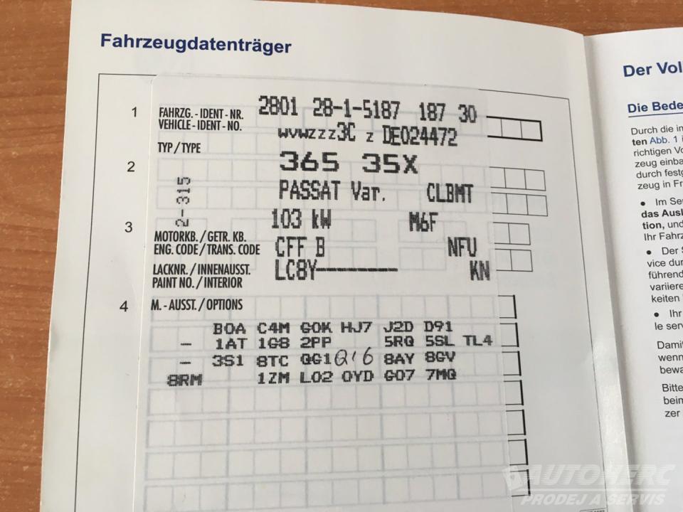 Volkswagen Passat KOMBI 2.0 TDi