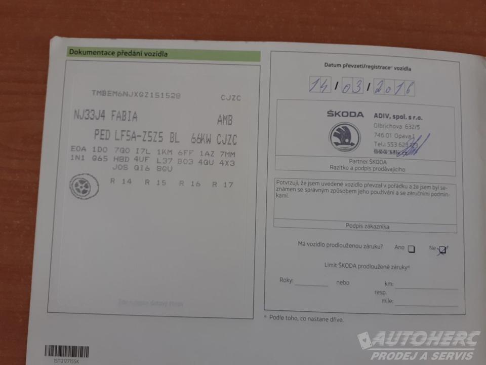 Škoda Fabia 1.2 TSi LPG  AMB