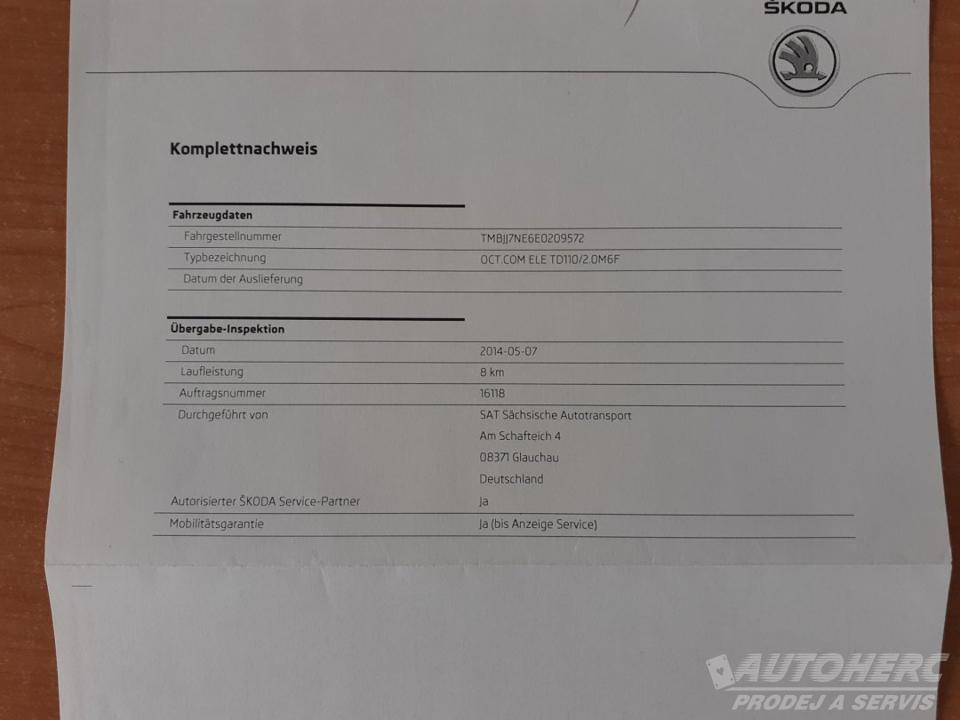 Škoda Octavia III Kombi 2.0 TDi 110kW