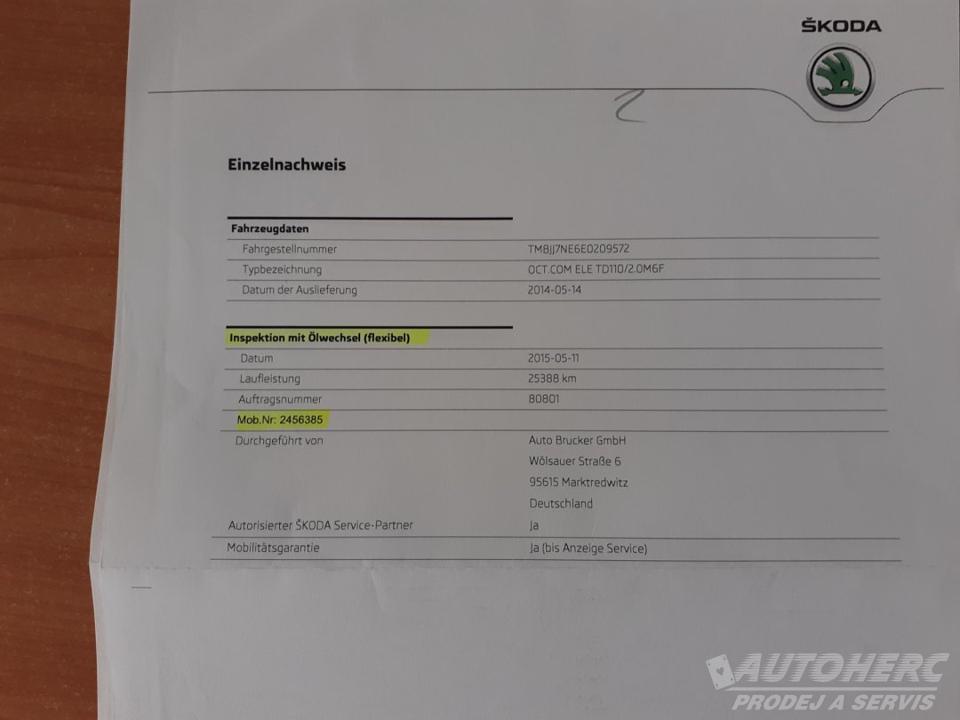Škoda Octavia III Kombi 2.0 TDi 110kW