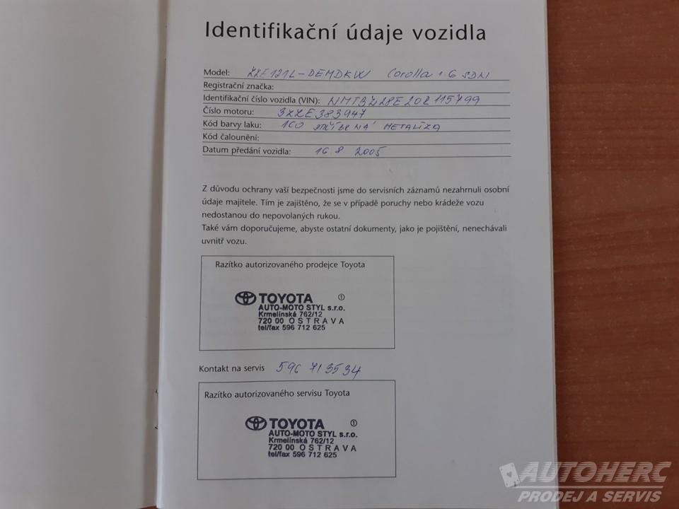 Toyota Corolla 1.6 VVT  ZADÁNO !