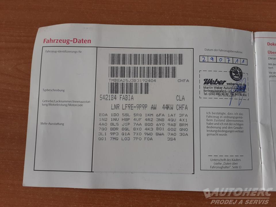 Škoda Fabia 1.2 HTP