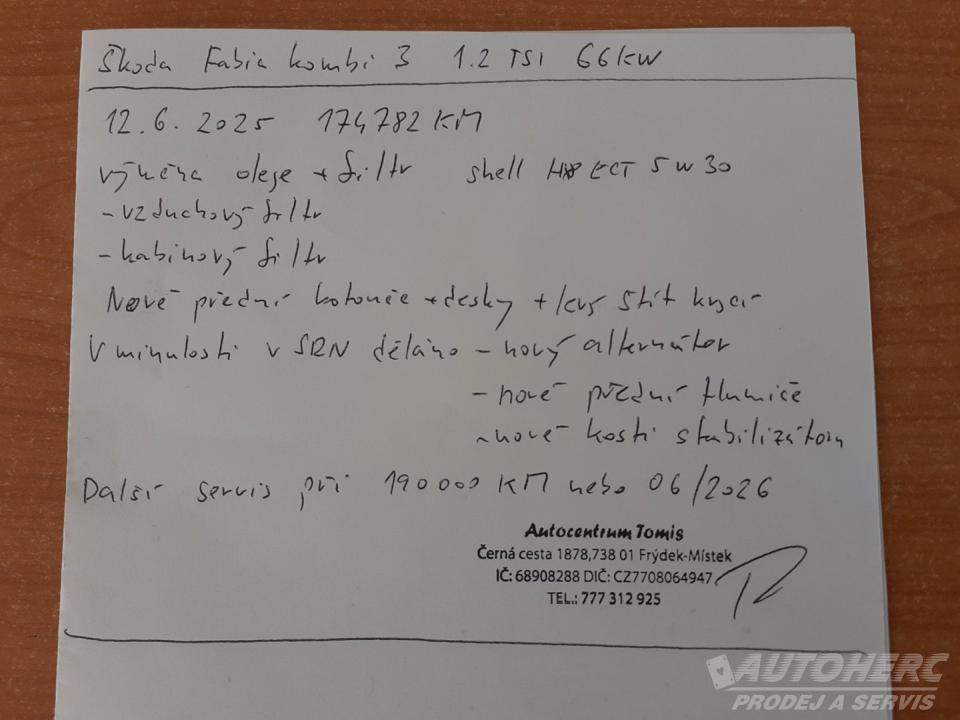 Škoda Fabia 1.2 TSi  KOMBI