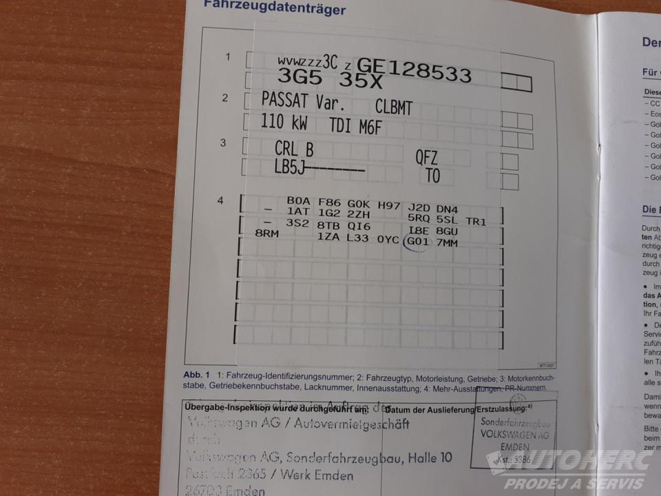 Volkswagen Passat KOMBI 2.0 TDi