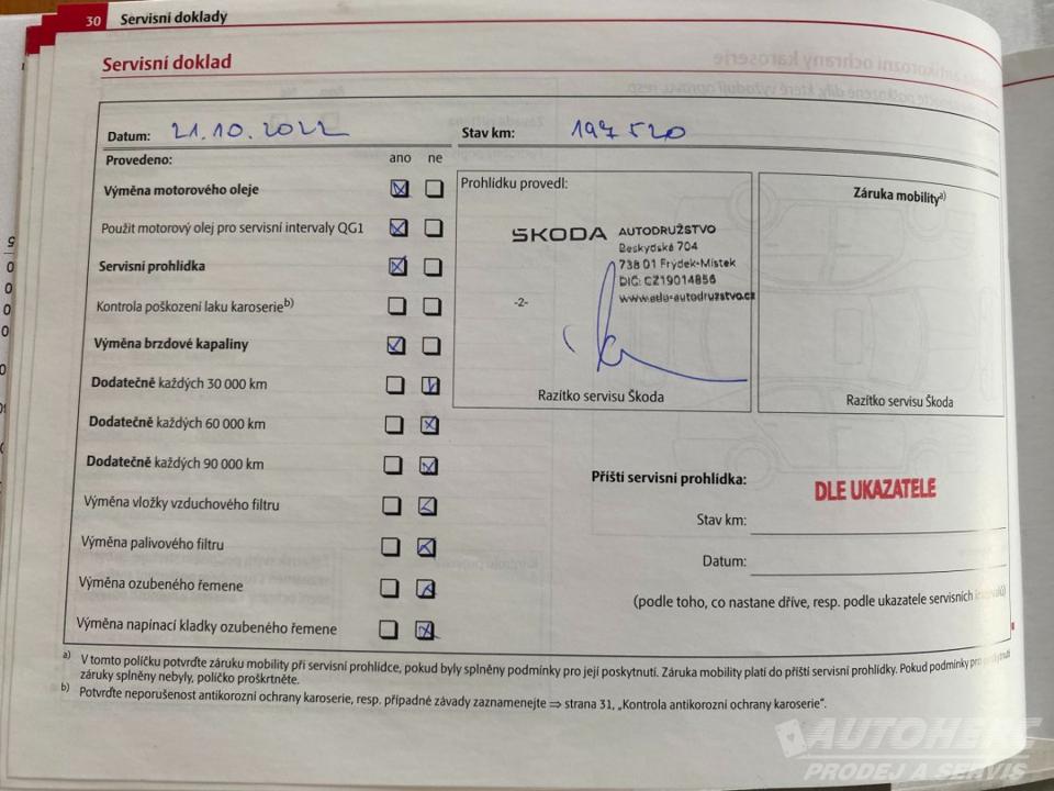 Škoda Octavia II 1.9 TDi 1.majitel ČR