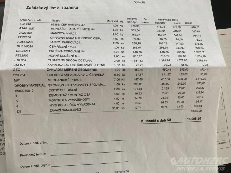 Škoda Octavia II 1.9 TDi 1.majitel ČR