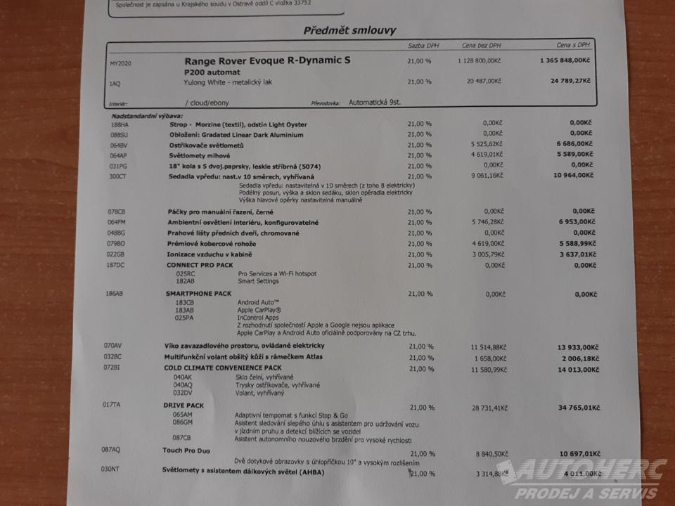 Land Rover Range Rover Evoque 2.0 P200 R DYNAMIC S