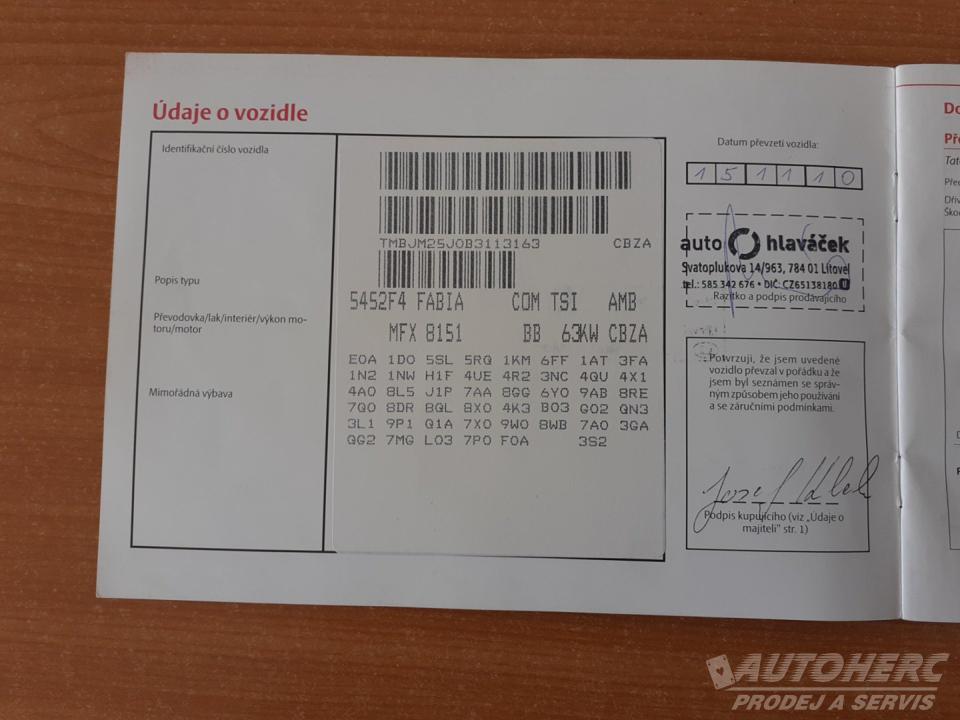 Škoda Fabia 1.2 TSi Kombi AMBIENTE