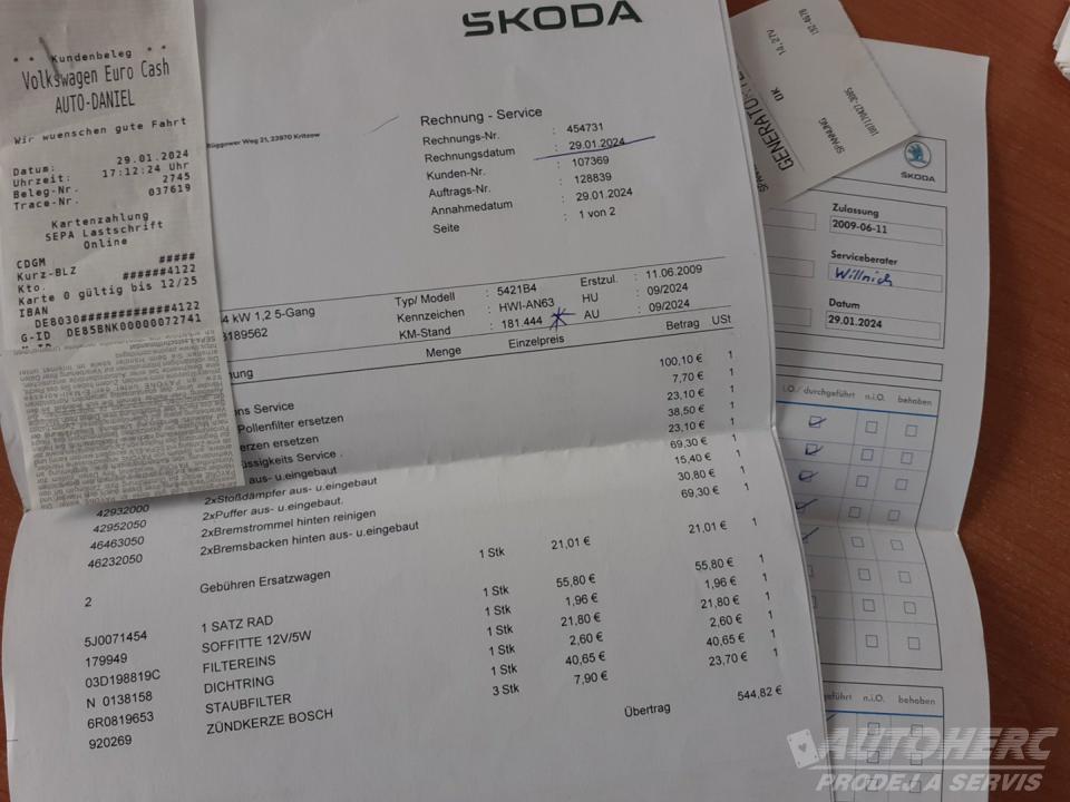 Škoda Fabia II 1.2 HTP