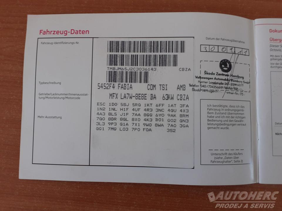 Škoda Fabia KOMBI 1.2 TSi AMBIENTE