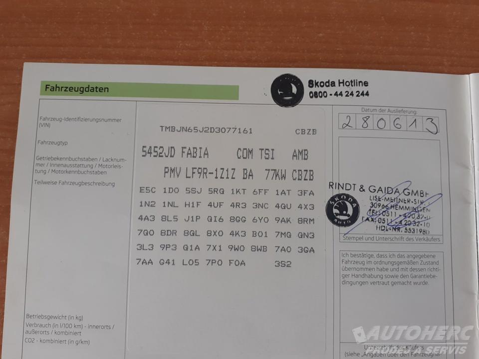 Škoda Fabia KOMBI 1.2 TSi AUTOMAT