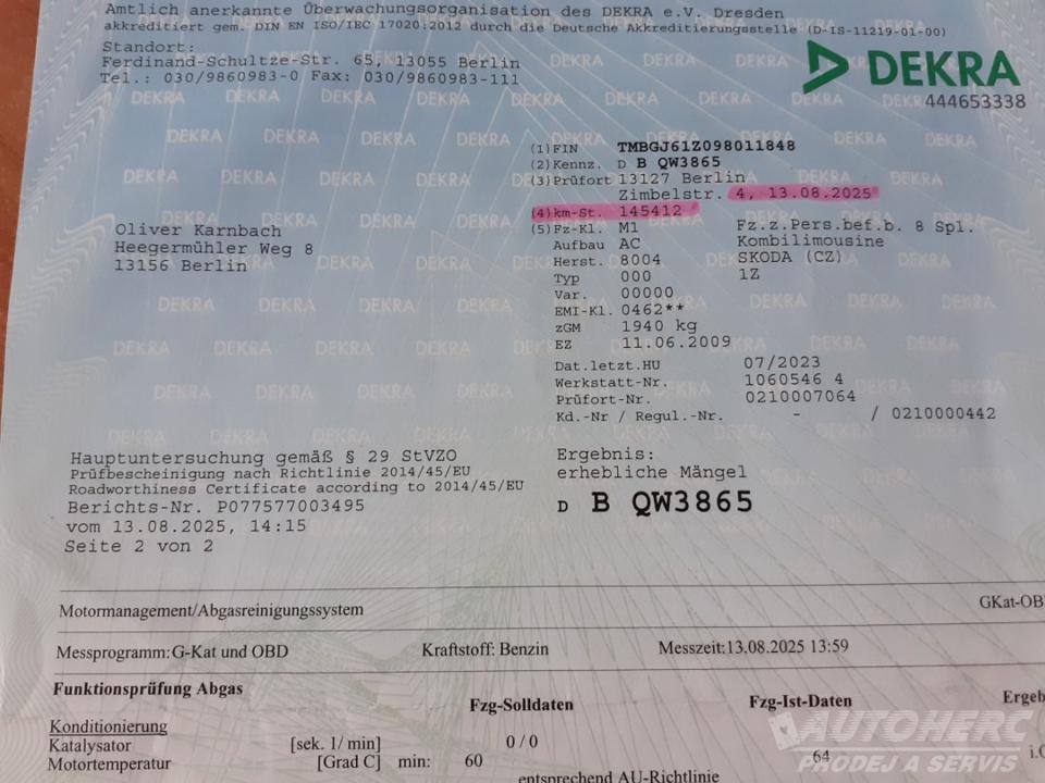 Škoda Octavia II KOMBI 1.4 TSi