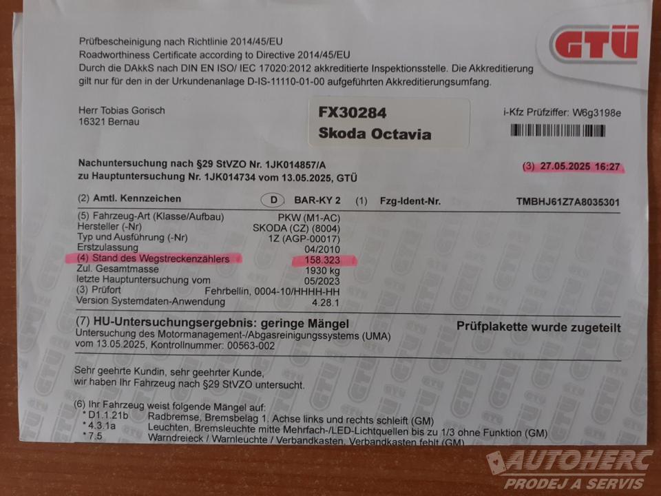 Škoda Octavia II KOMBI 1.4 TSi