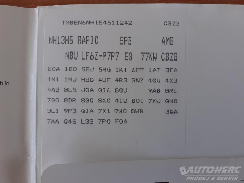 Škoda Rapid 1.2 TSi 77 kW