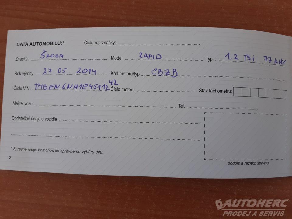 Škoda Rapid 1.2 TSi 77 kW