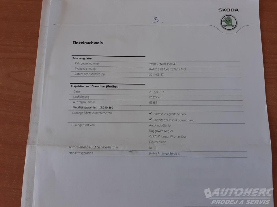 Škoda Rapid 1.2 TSi 77 kW