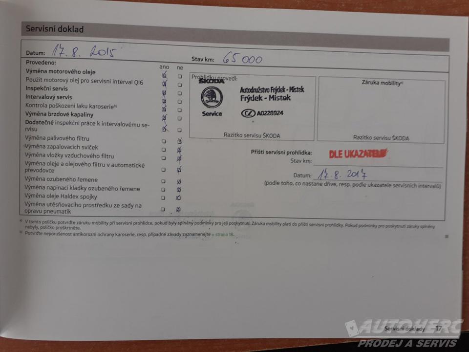 Škoda Octavia KOMBI 1.6 TDi 4x4 ČR