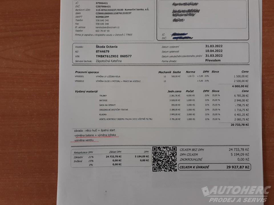 Škoda Octavia KOMBI 1.6 TDi 4x4 ČR