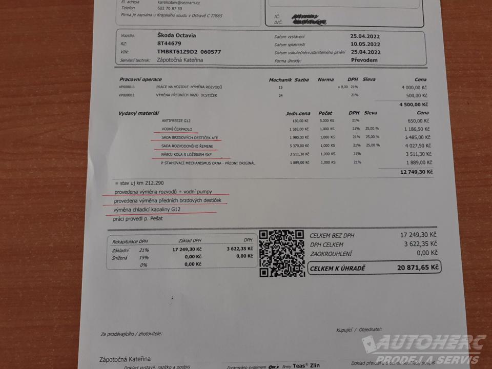 Škoda Octavia KOMBI 1.6 TDi 4x4 ČR