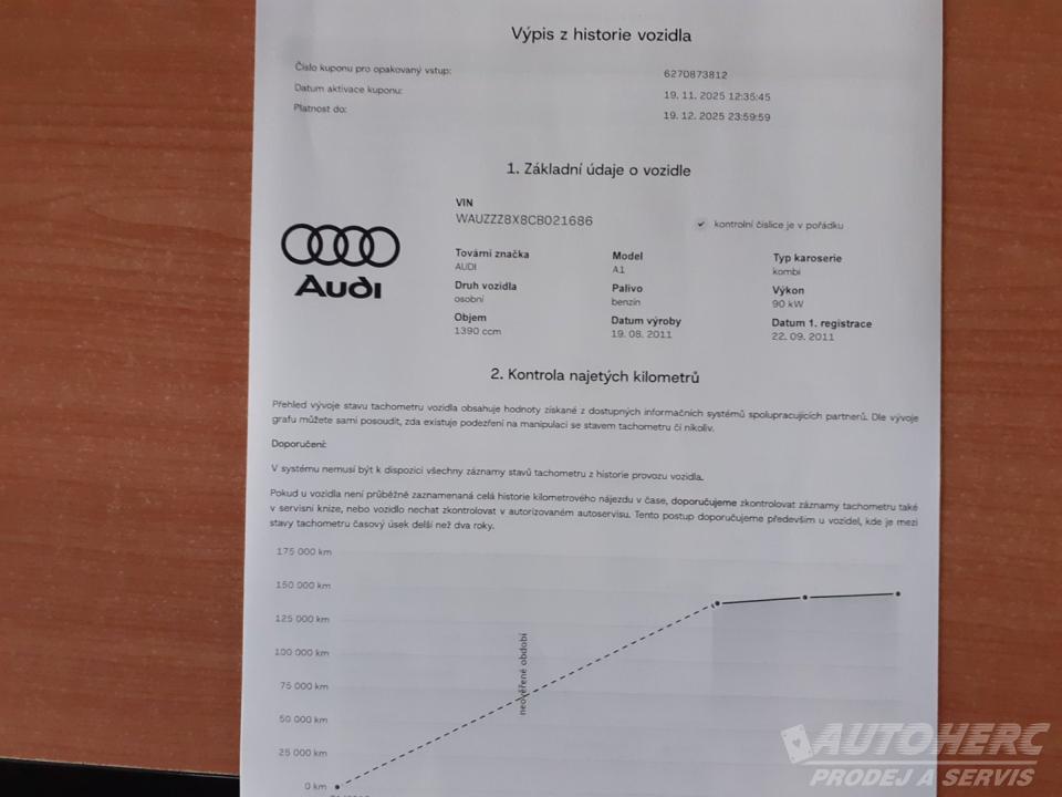Audi A1 1.4 TFSi  AUTOMAT