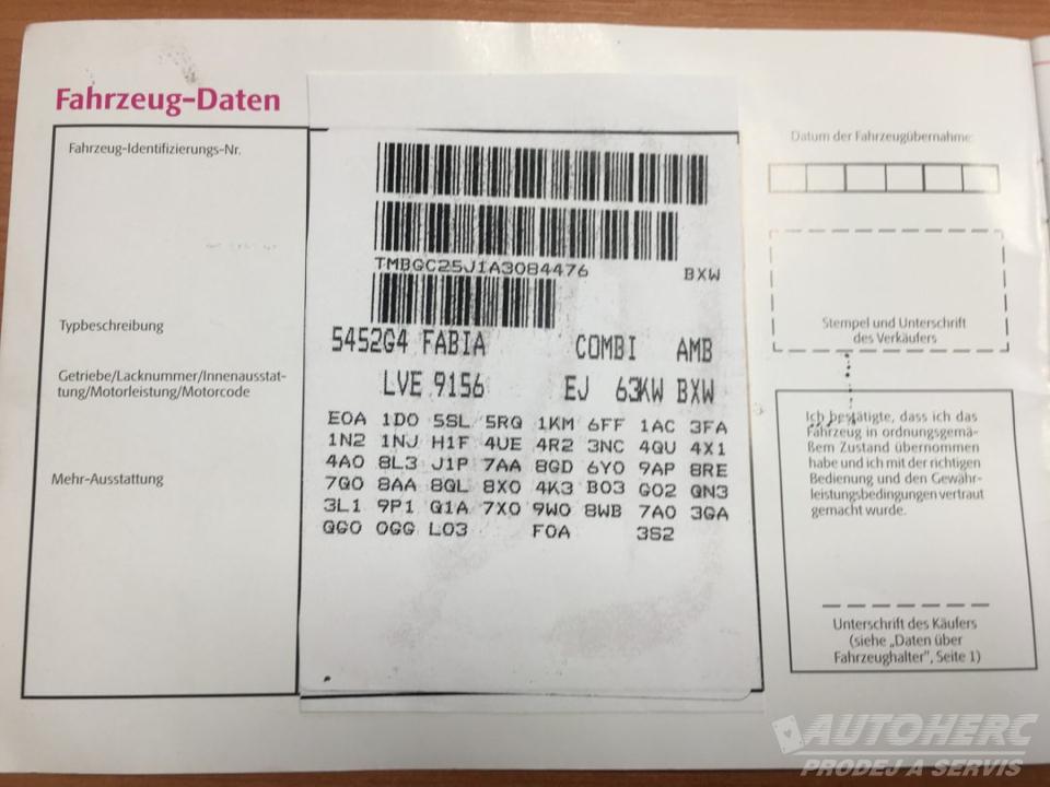 Škoda Fabia II Kombi 1.4 16V