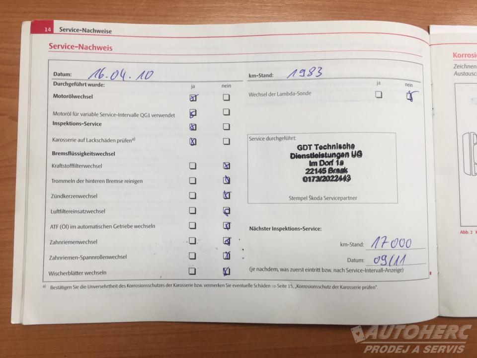 Škoda Fabia II Kombi 1.4 16V