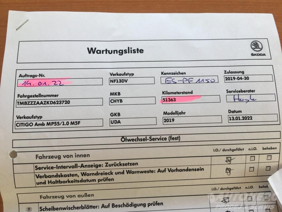 Škoda Citigo 1.0 MPi 55 kW CLEVER