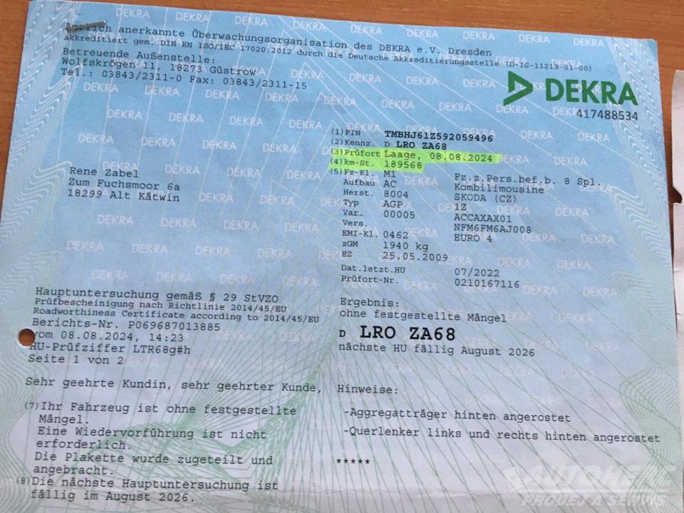 Škoda Octavia II Kombi 1.4 TSi 90kW