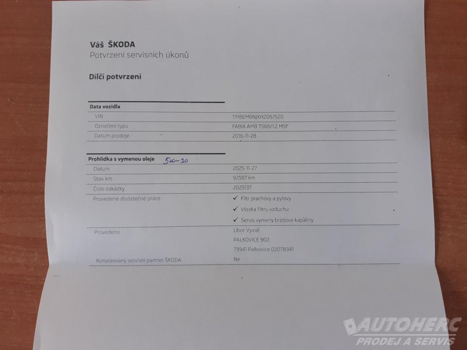 Škoda Fabia III 1.2 TSi Ambiente