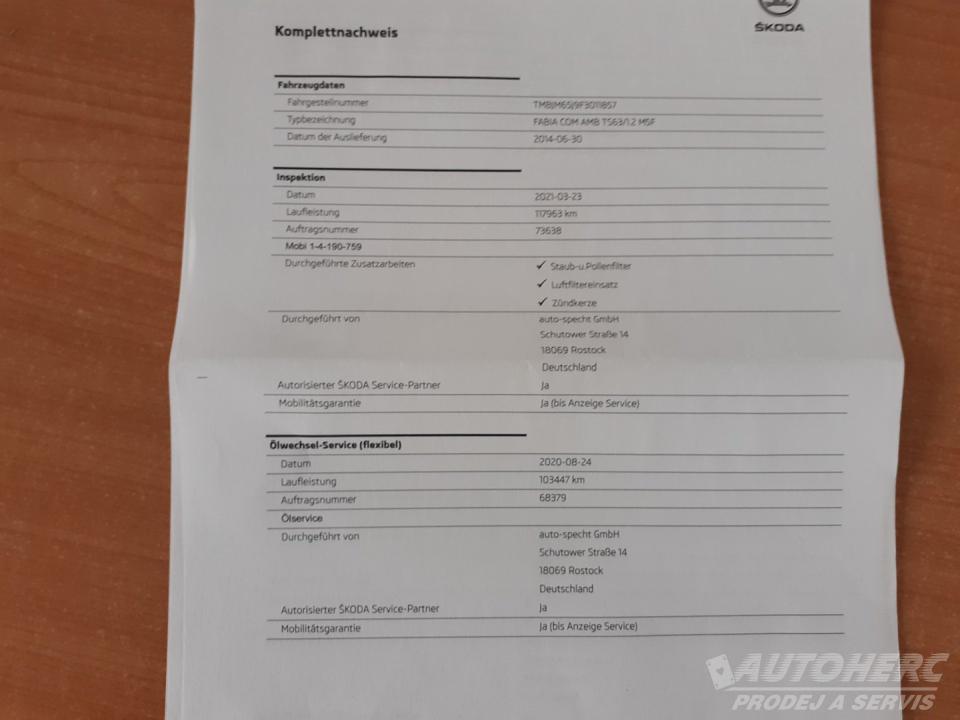 Škoda Fabia KOMBI 1.2 TSi  AMB