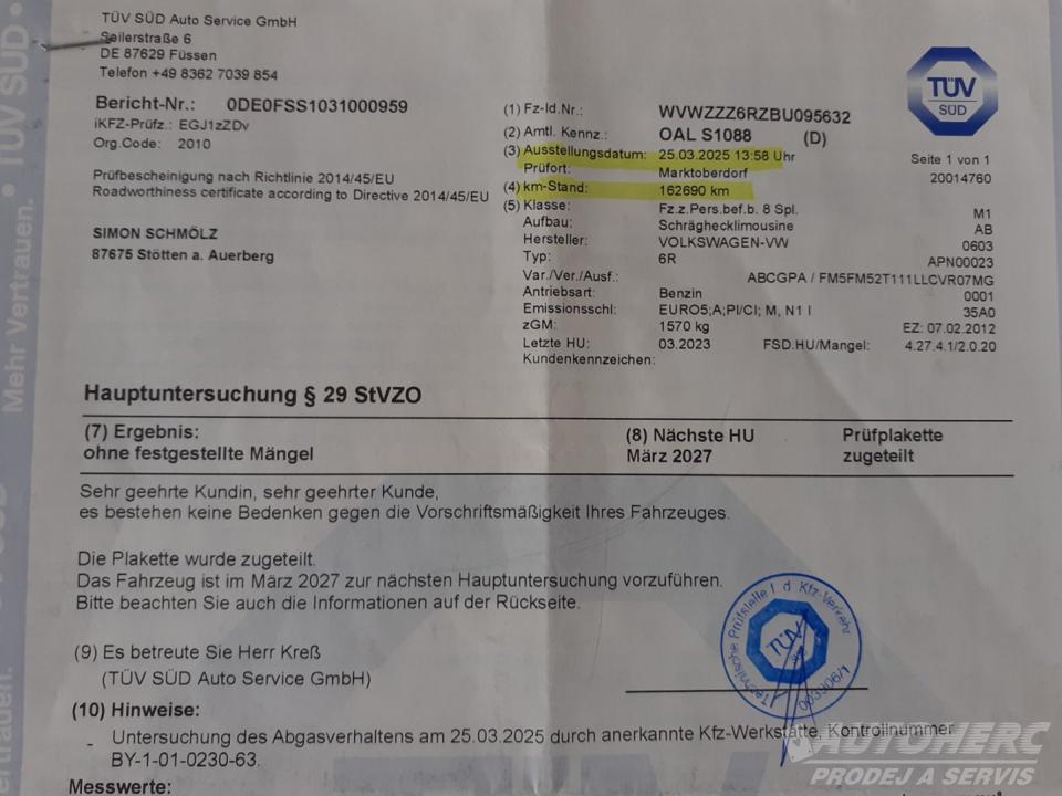 Volkswagen Polo 1.2 HTP CROSS