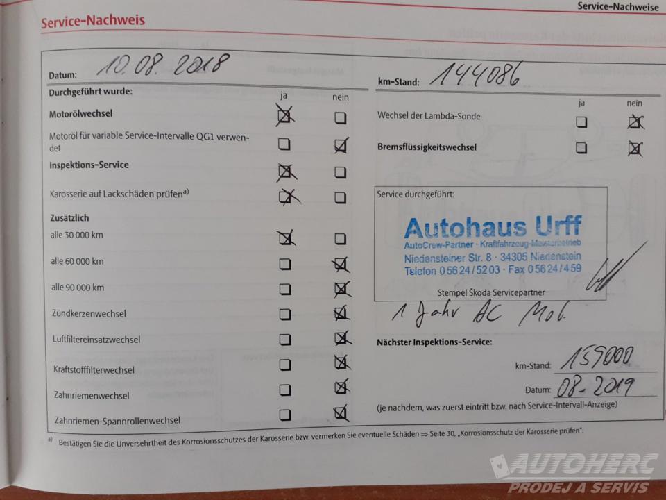 Škoda Octavia KOMBI 1.6 MPi