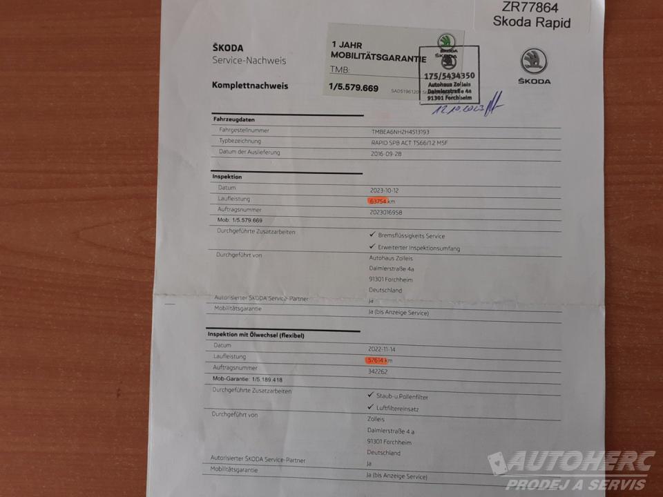 Škoda Rapid 1.2 TSi