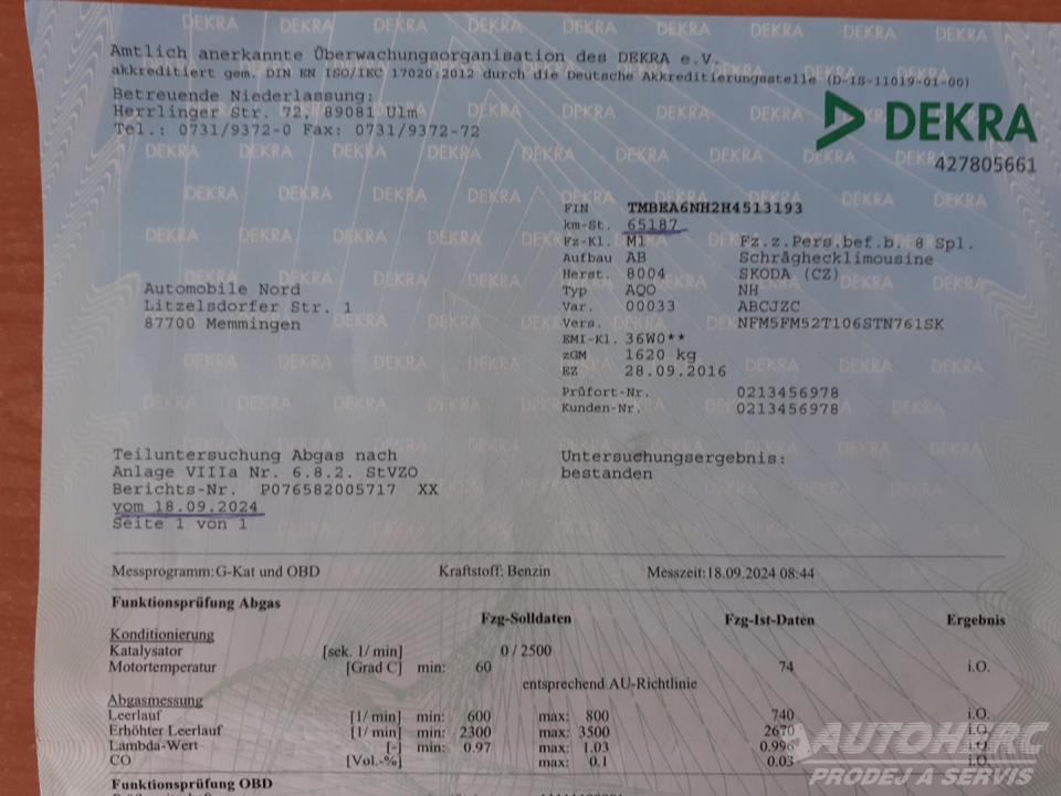 Škoda Rapid 1.2 TSi