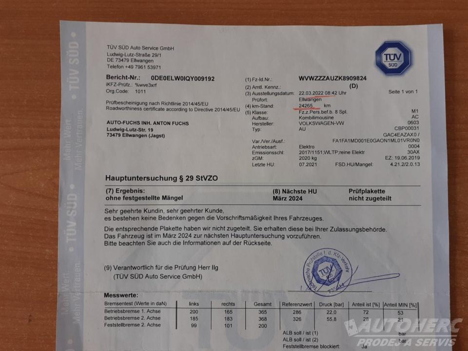 Volkswagen e-Golf VII 100Kw  ELEKTRO