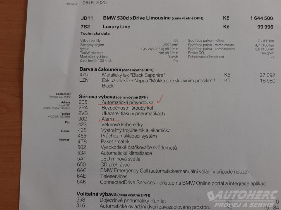 BMW Řada 5 530d x Drive Luxury Line