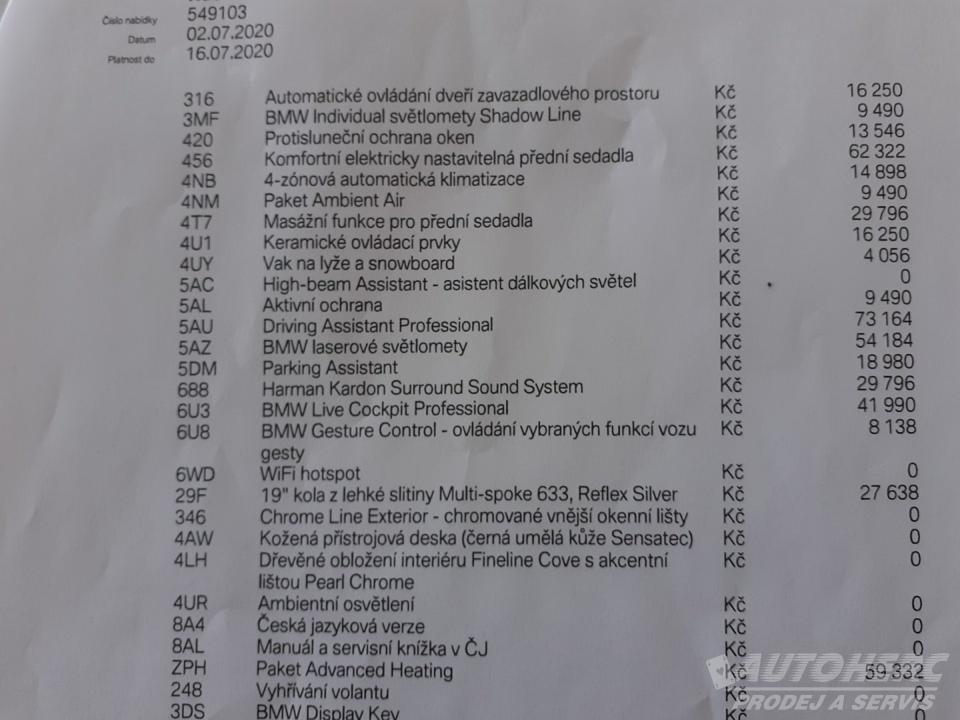 BMW Řada 5 540 i xDrive ČR DPH